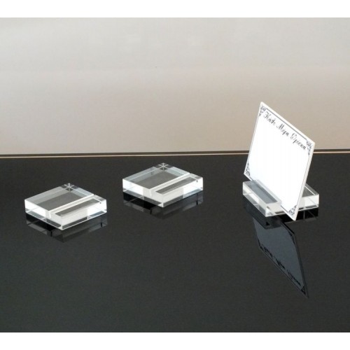 clear card stand plexiglass 3pcs pack