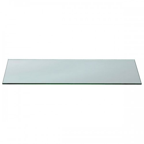 hardened rectangular glass  25x85cm clear