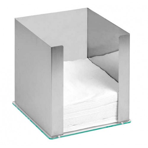 stainless steel napkin holder for napkin 33 x 33 cm
