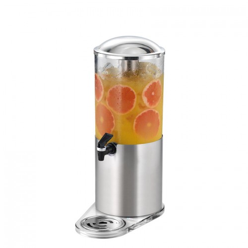 norma 5 liters juice dispenser satin stainless steel with plexiglass base