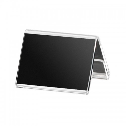 signage kit lamda 6pcs 4x6cm gradient plexiglass card holder+black card