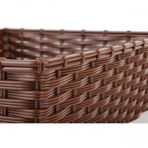 bread basket polypropylene 40 x 30 x 10cmH  wenge