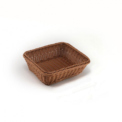 bread basket gn 1/2 polyrattan 10cm  wenge