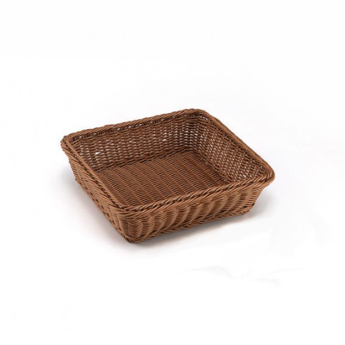 bread basket gn 2/3 polyrattan 10cm  wenge