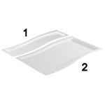 2-s contemporary platter 53 x 32,5 x 2h cm gn 1/1 white
