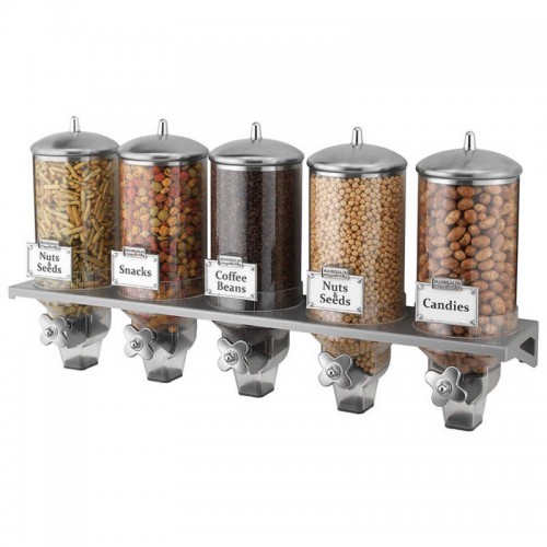 classix design commercial dispenser 5 x 4  liters stainless steel